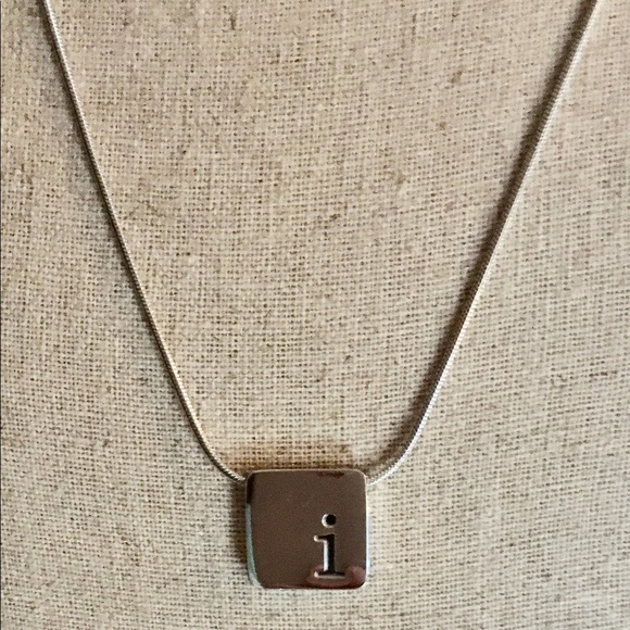 Kate Forty-Eight Initial “i” Necklace, Silvertone - Picture 3 of 3